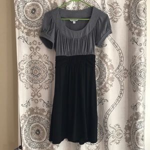 Grey and Black Dress